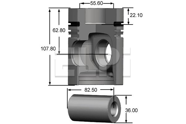 Piston LP181 3016 STD ELPI